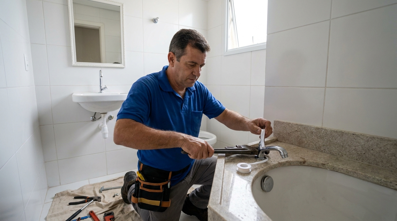 Instalação de torneira de cozinha em Natal‑RN