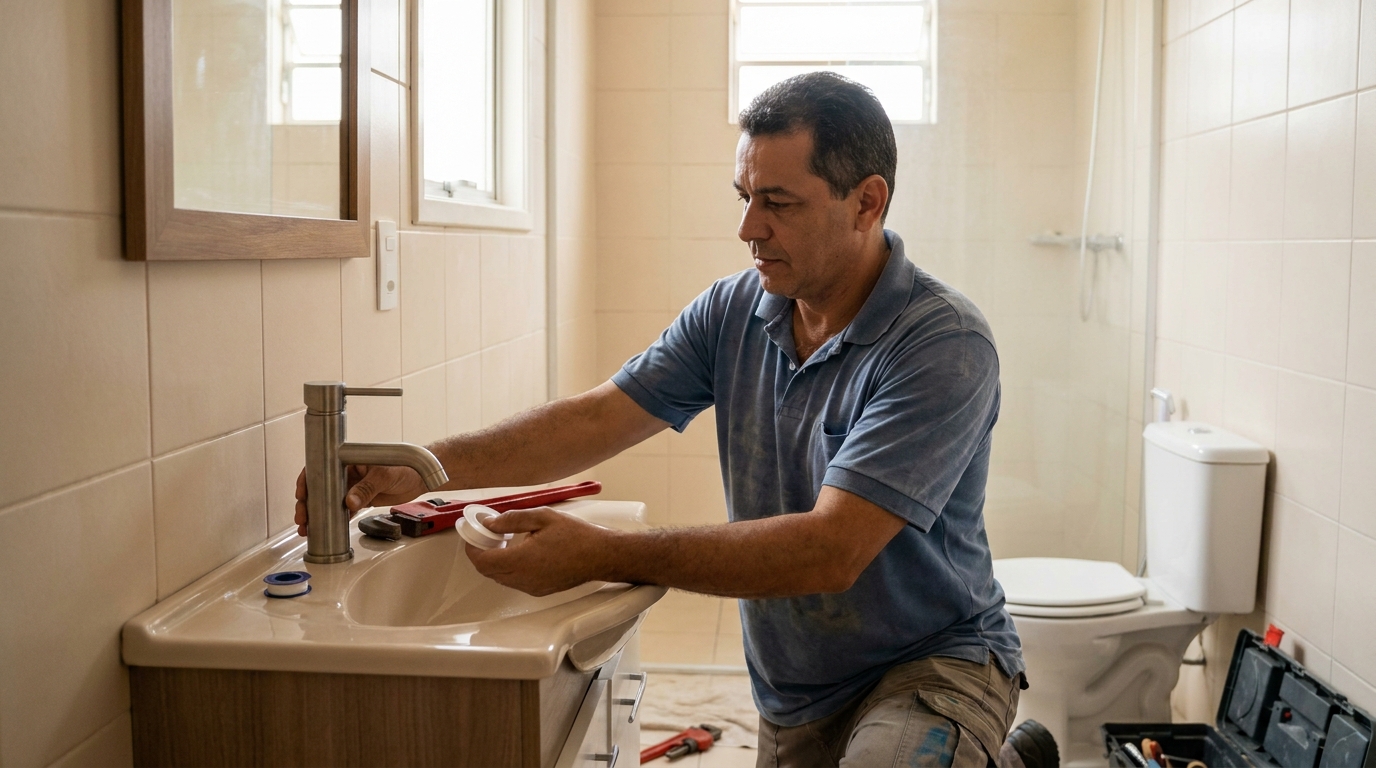 Instalação de torneira profissional em Natal‑RN